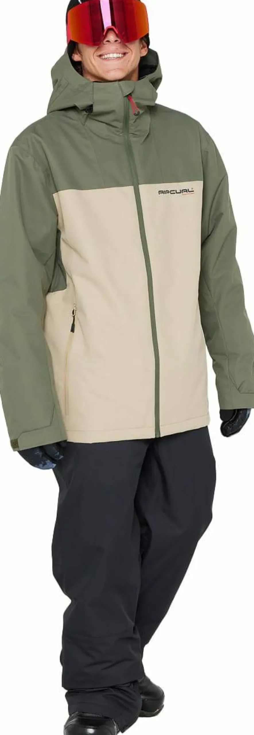 Rip Curl Men's Anti-Series Notch 10K/10K Jacket Deep Cactus