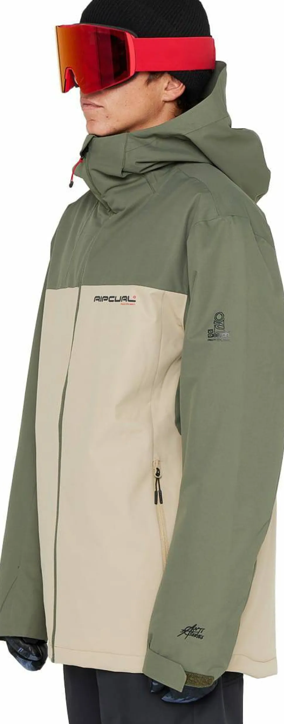 Rip Curl Men's Anti-Series Notch 10K/10K Jacket Deep Cactus