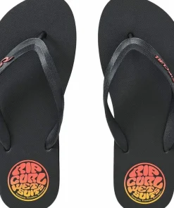 Rip Curl Men's Icons Of Surf Bloom Open Toe Sandals Black/orange