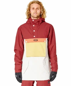 Rip Curl Men's Primative Anorak Jacket Maroon