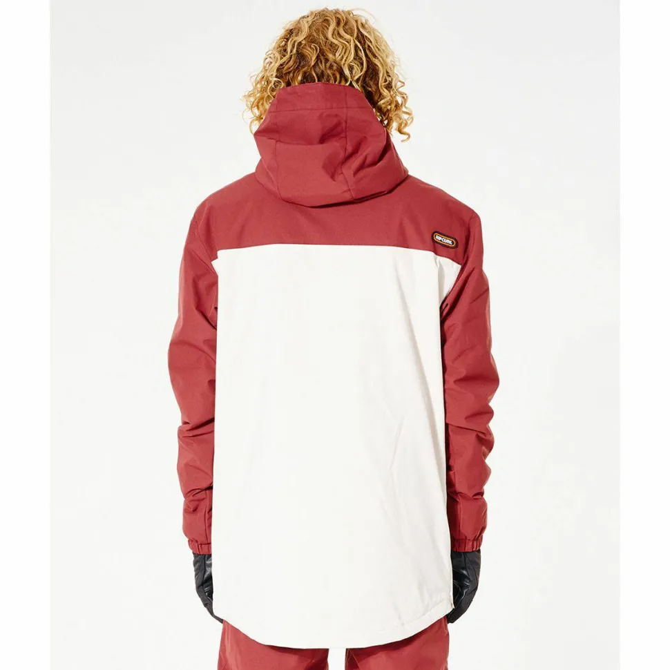 Rip Curl Men's Primative Anorak Jacket Maroon