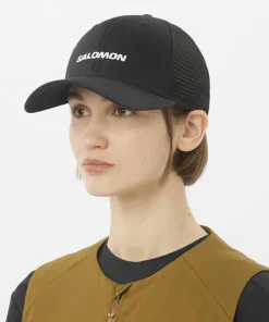 Salomon Logo Trucker Cap Deep Black