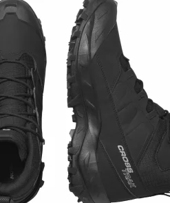 Salomon Men's Crosstrak Waterproof Black/Black/Asphalt