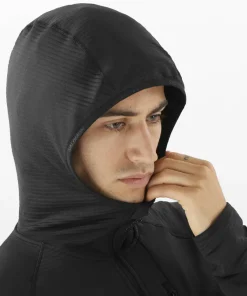 Salomon Men's Essential Lightwarm Hoodie Deep Black