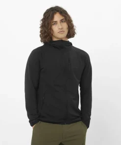 Salomon Men's Essential Lightwarm Hoodie Deep Black