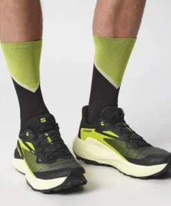 Salomon Men's Genesis Black / Sulphur Spring / Transparent Yellow