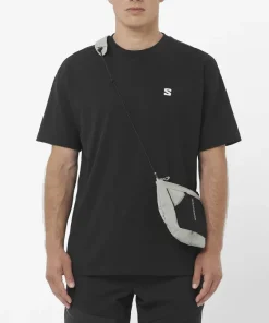 Salomon Men's Round Logo Graphic Deep Black