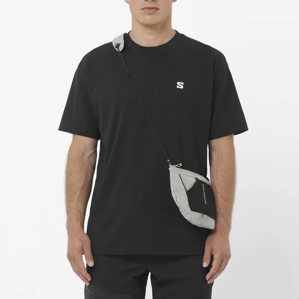Salomon Men's Round Logo Graphic Deep Black