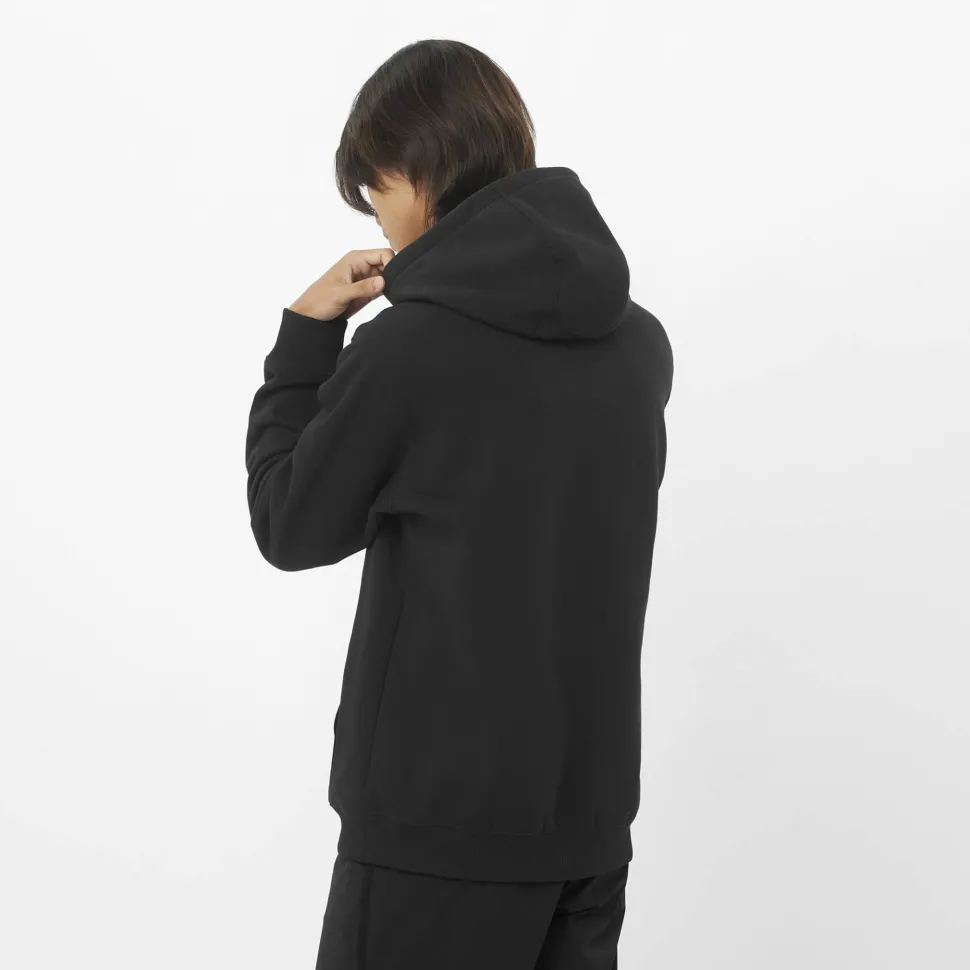 Salomon Men's Salomon Logo Hoodie Deep Black