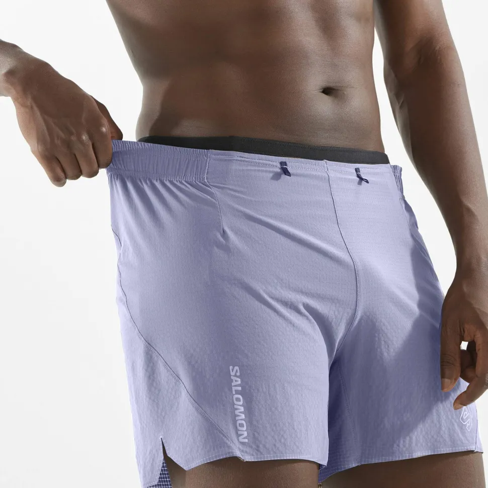 Salomon Men's Sense Aero 5'' Shorts Blue Granite