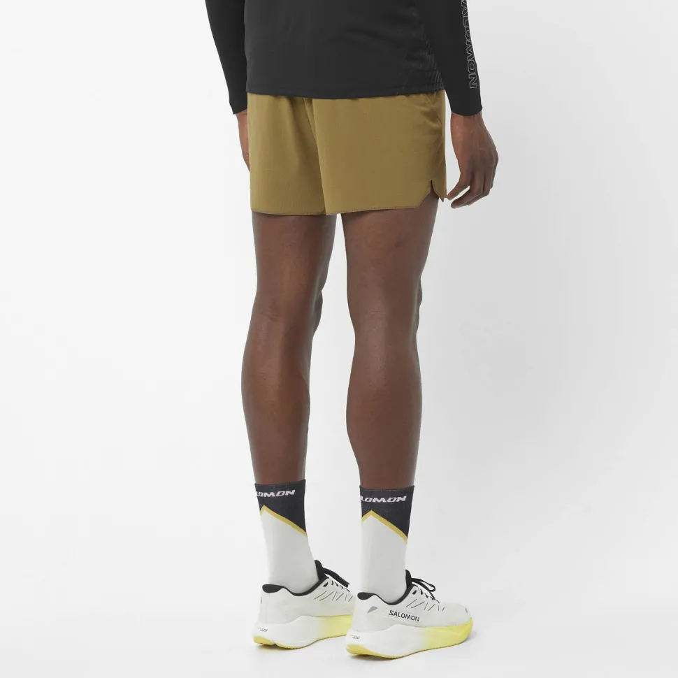 Salomon Men's Sense Aero 5'' Shorts Brilliant Olive