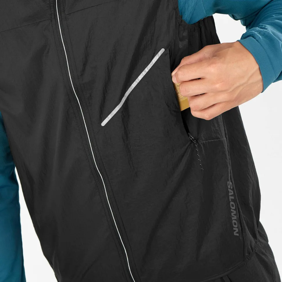 Salomon Men's Sense Aero Wind Vest Deep Black