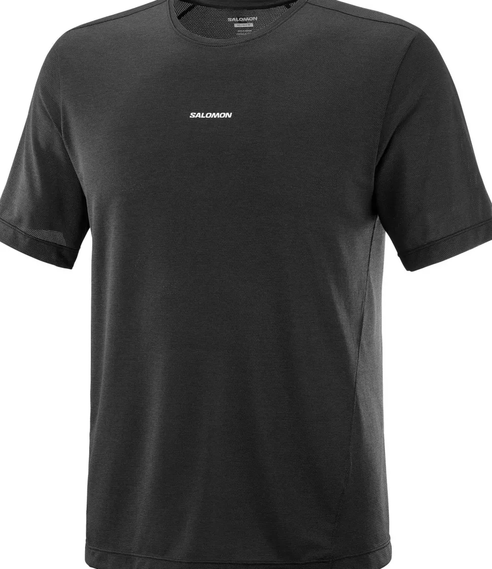 Salomon Men's Shkout Core Short Sleeve Tee Deep Black