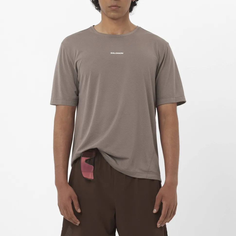 Salomon Men's Shkout Core Short Sleeve Tee Iron