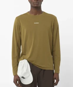 Salomon Men's Shkout Core Long Sleeve Tee Brilliant Olive