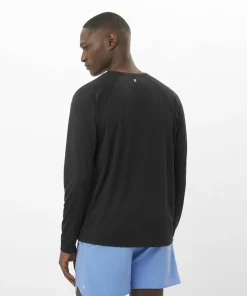 Salomon Men's Shkout Core Long Sleeve Tee Deep Black