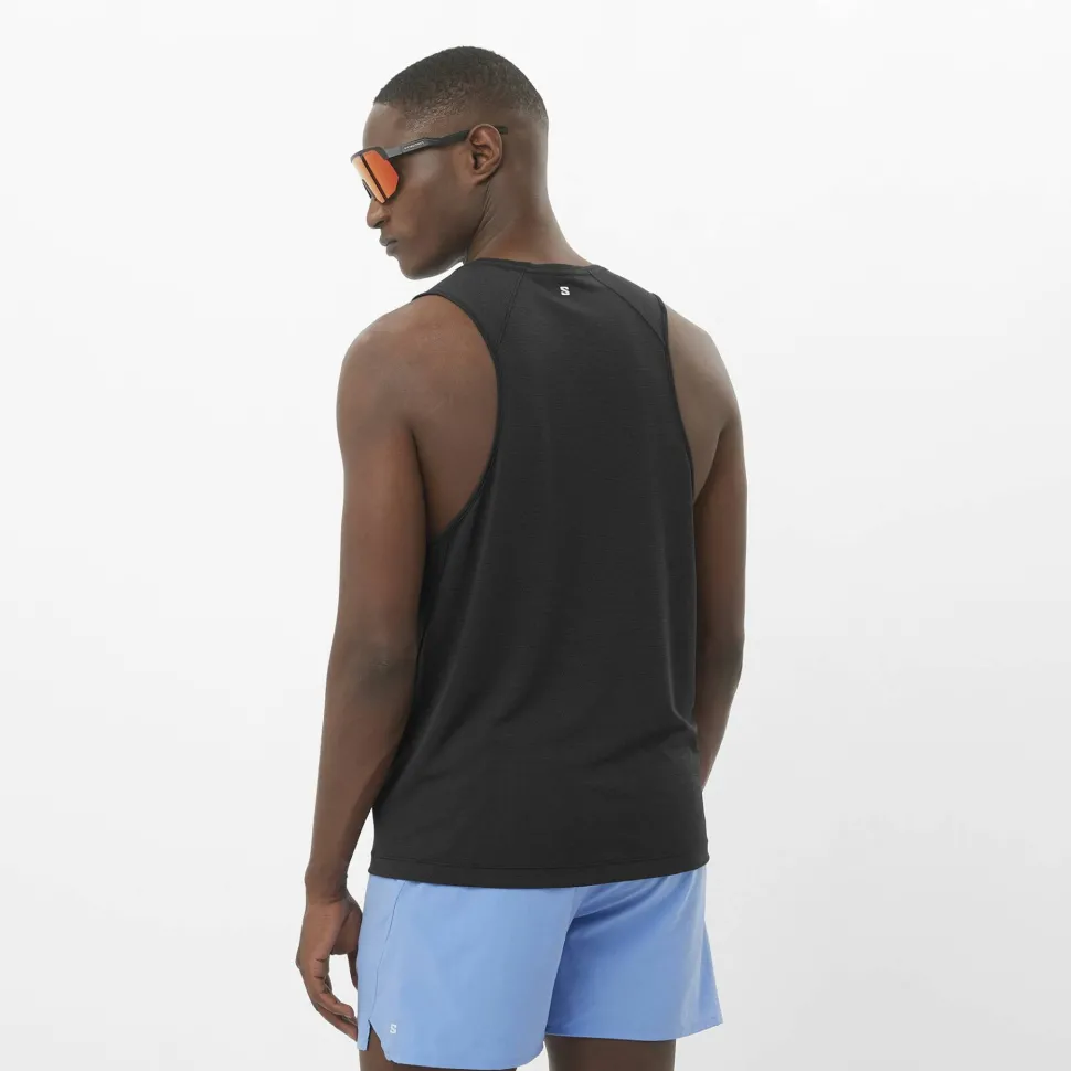Salomon Men's Shkout Core Tank Deep Black