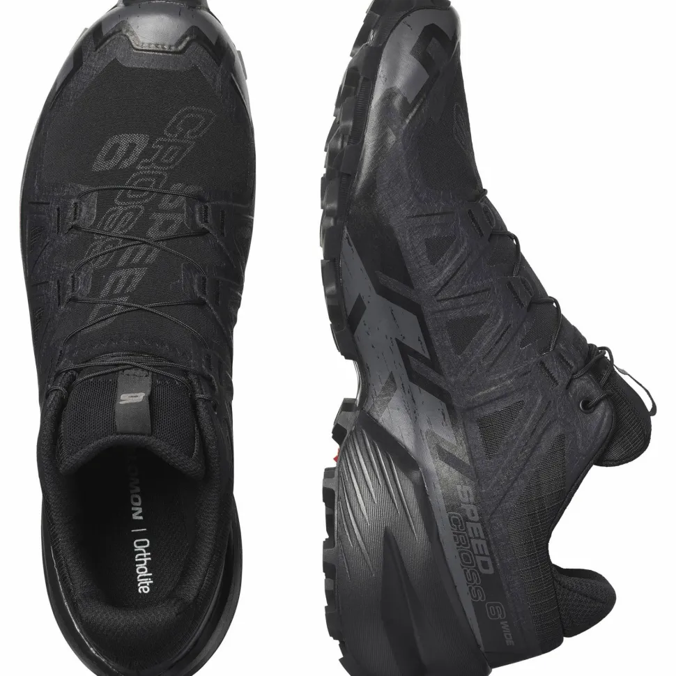 Salomon Men's Speedcross 6 Wide Black/Black/Phantom