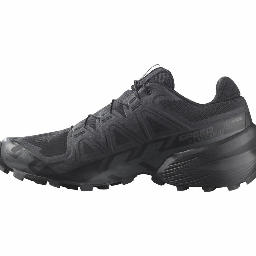 Salomon Men's Speedcross 6 Wide Black/Black/Phantom