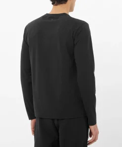 Salomon Men's Trackline Long Sleeve Tee Deep Black