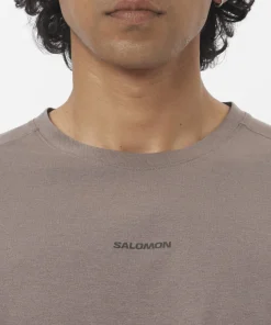 Salomon Men's Trackline Short Sleeve Tee Iron