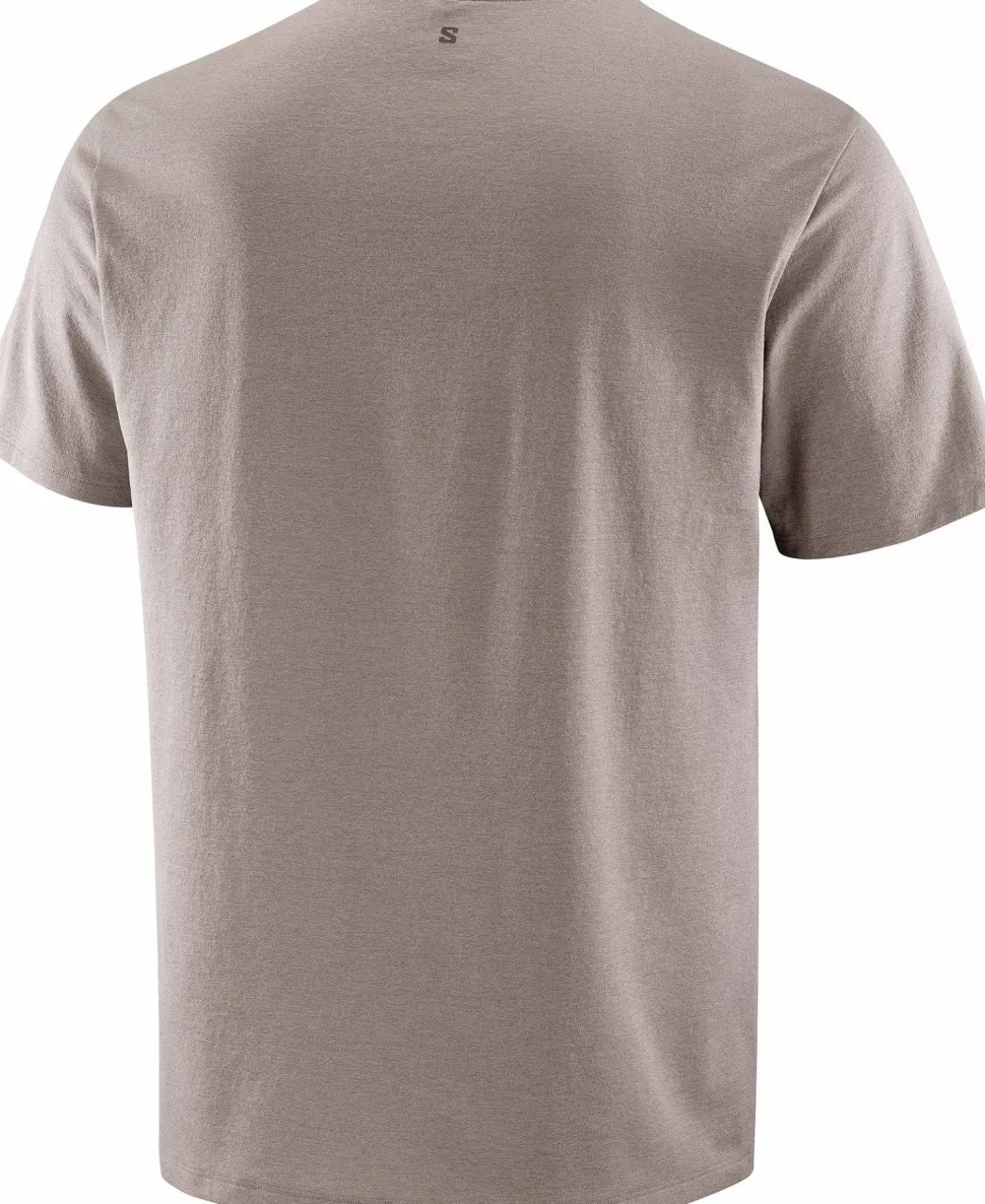 Salomon Men's Trackline Short Sleeve Tee Iron