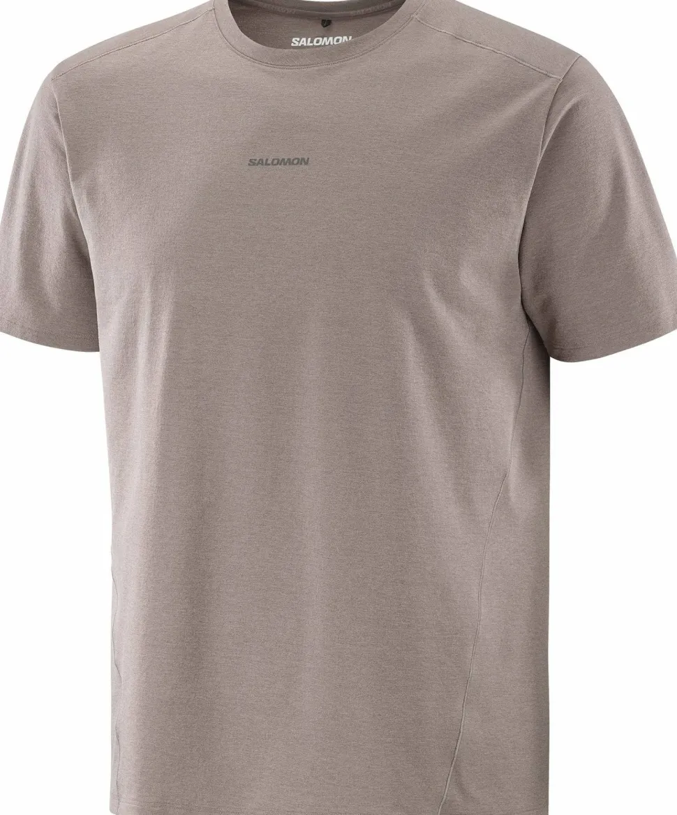 Salomon Men's Trackline Short Sleeve Tee Iron