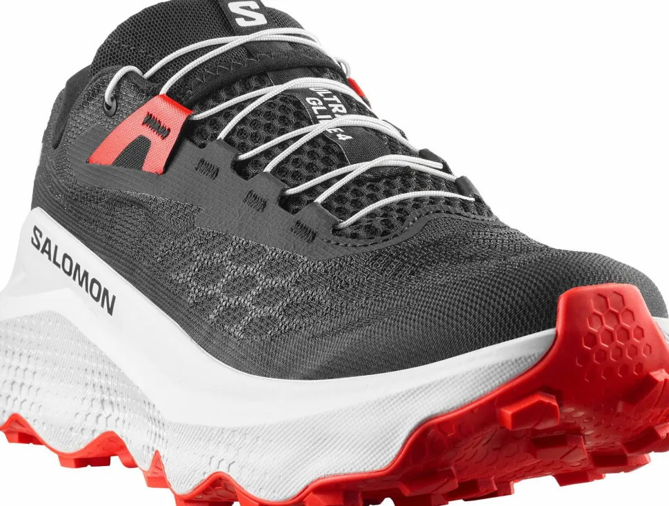 Salomon Men's Ultra Glide 4 Black/White/Fiery Red