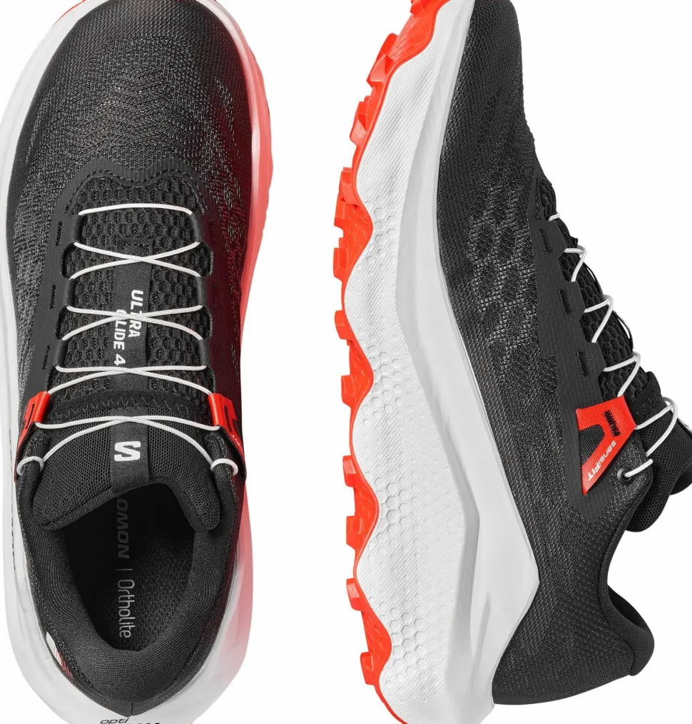Salomon Men's Ultra Glide 4 Black/White/Fiery Red