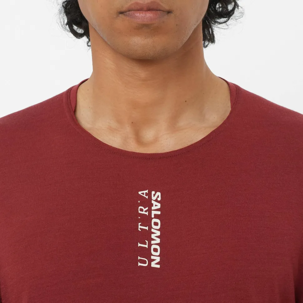 Salomon Men's Ultra SS Tee Syrah