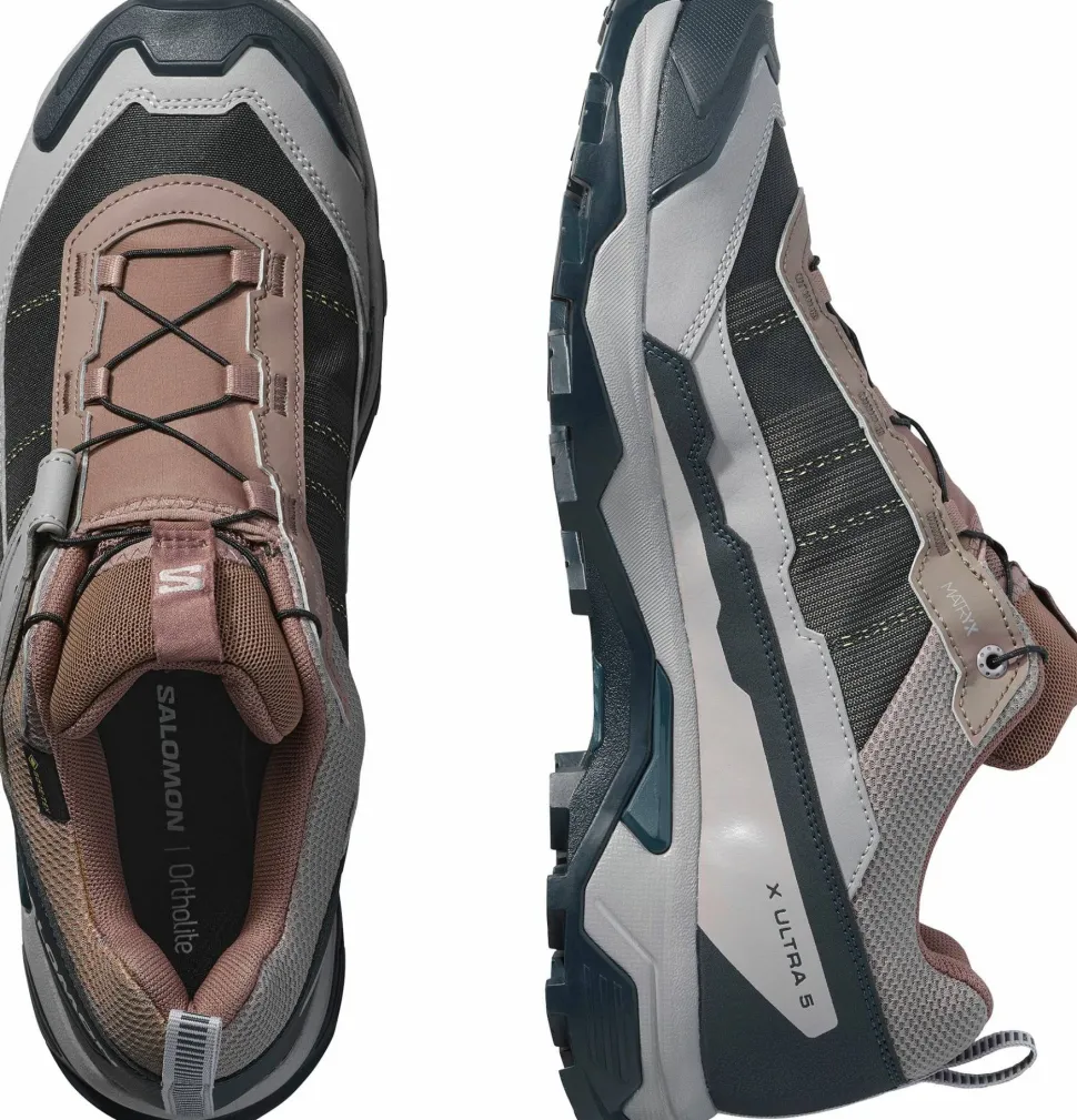 Salomon Men's X Ultra 5 GORE-TEX Iron/Dark Navy/Gull