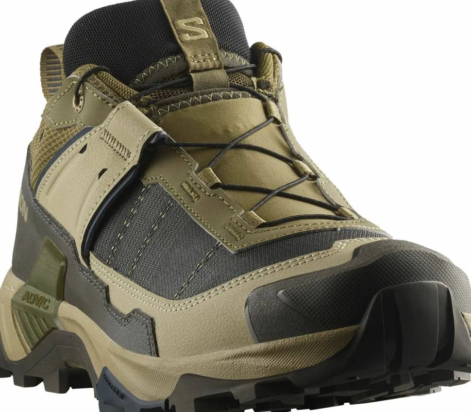 Salomon Men's X Ultra 5 GORE-TEX Martini Olive/gray Green/blue Night
