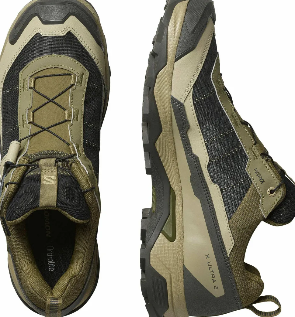 Salomon Men's X Ultra 5 GORE-TEX Martini Olive/gray Green/blue Night