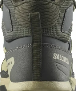 Salomon Men's X Ultra 5 Mid GORE-TEX Peat/gray Green/blue Nights