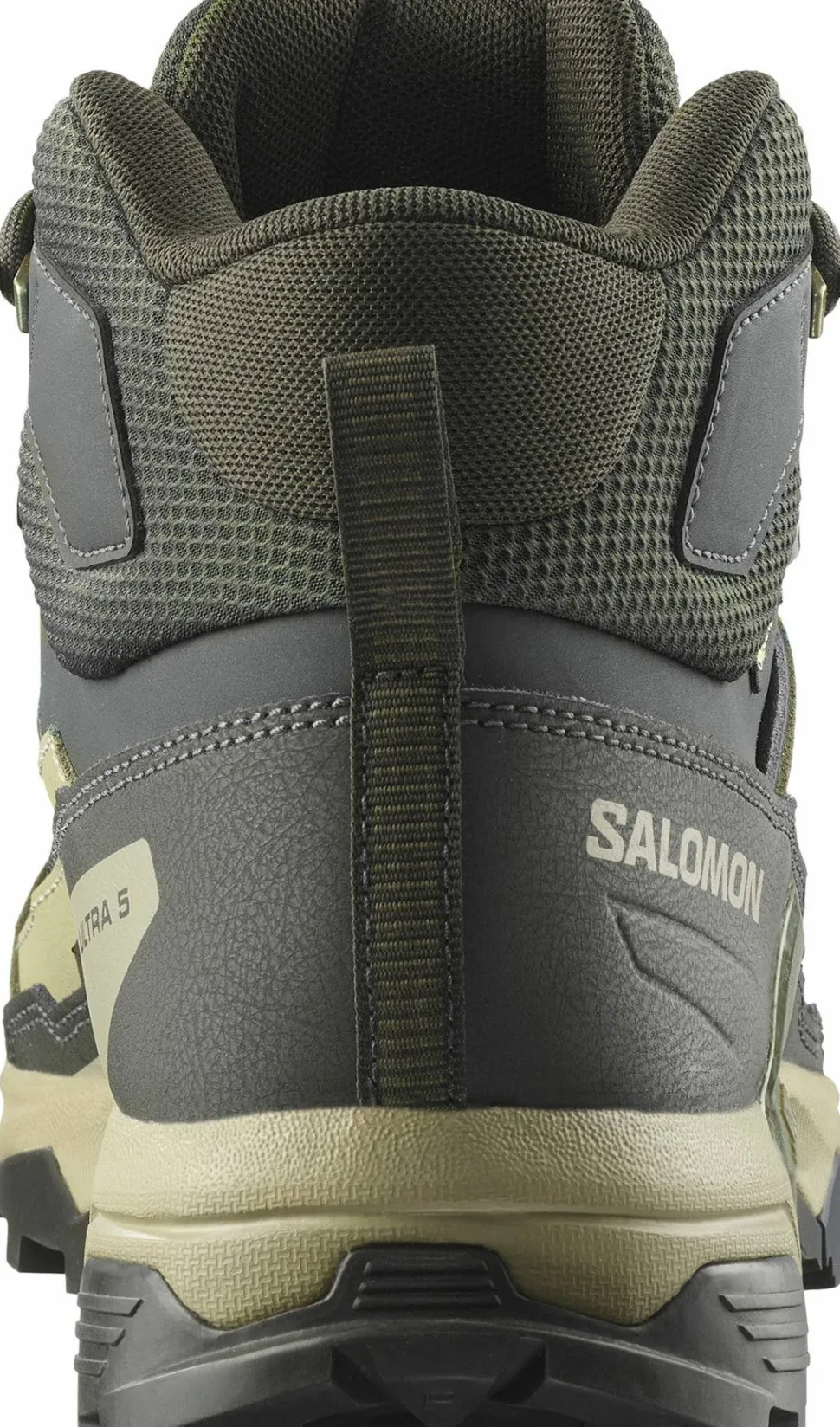 Salomon Men's X Ultra 5 Mid GORE-TEX Peat/gray Green/blue Nights