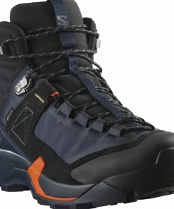Salomon Men's X Ultra Alpine Mid GORE-TEX Blue Nights/Black/Red Orange