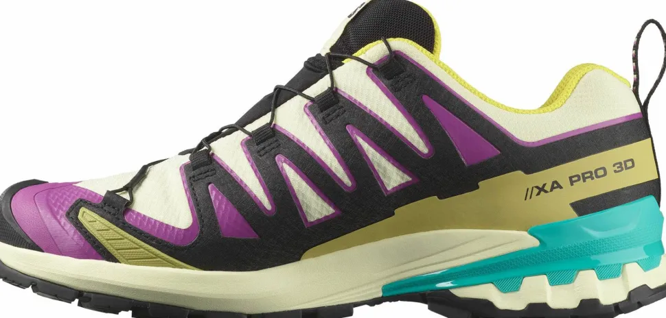 Salomon Men's XA 3D Pro V9 GORE-TEX Transparent Yellow/Black/Waterfall