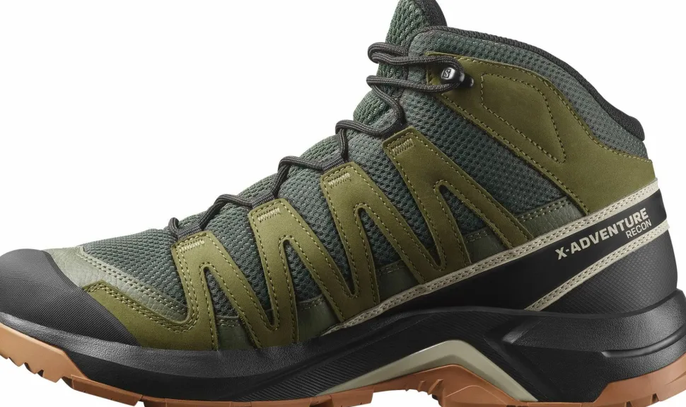 Salomon Men's X-Adventure Recon Mid GORE-TEX Peat/martini Olive/oxford Tan