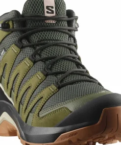 Salomon Men's X-Adventure Recon Mid GORE-TEX Peat/martini Olive/oxford Tan