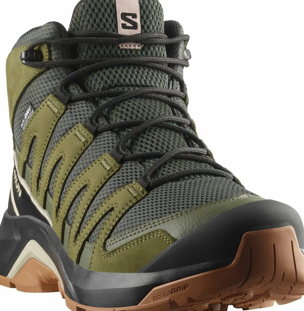 Salomon Men's X-Adventure Recon Mid GORE-TEX Peat/martini Olive/oxford Tan