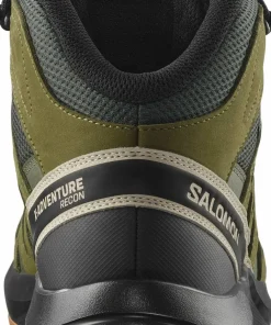 Salomon Men's X-Adventure Recon Mid GORE-TEX Peat/martini Olive/oxford Tan