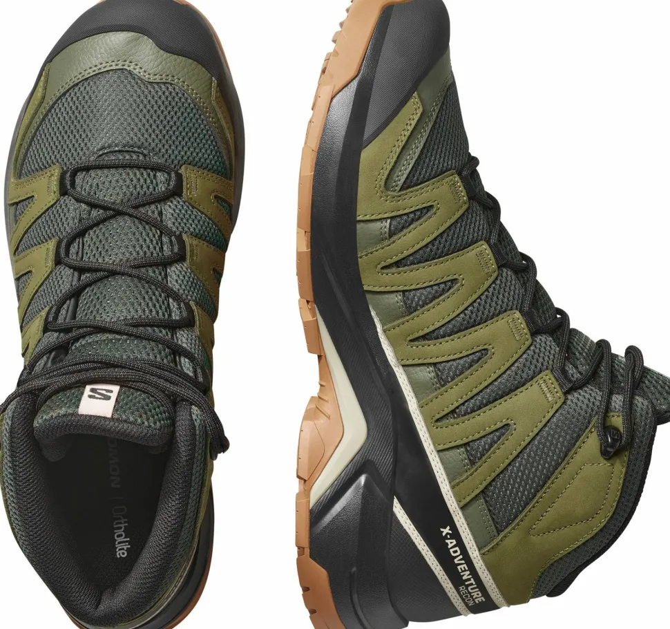 Salomon Men's X-Adventure Recon Mid GORE-TEX Peat/martini Olive/oxford Tan