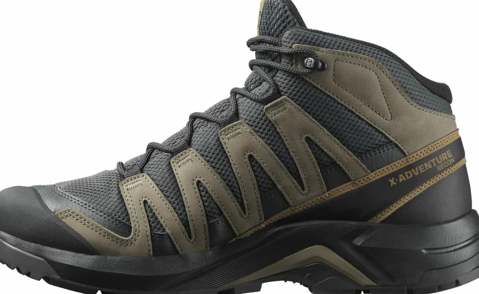 Salomon Men's X-Adventure Recon Mid GORE-TEX Asphalt/falcon/coyote Brown