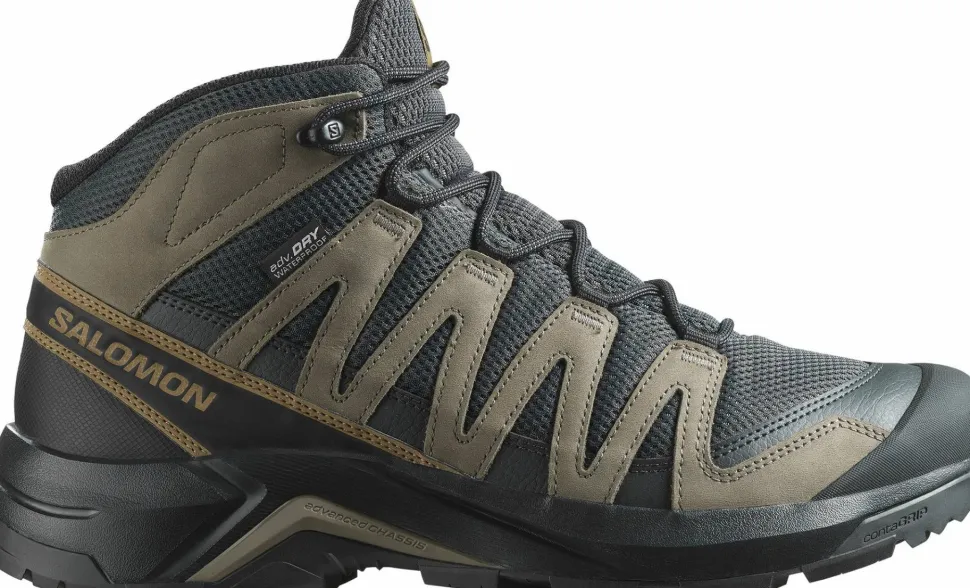 Salomon Men's X-Adventure Recon Mid GORE-TEX Asphalt/falcon/coyote Brown