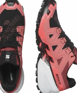 Salomon Unisex Spikecross 6 GORE-TEX Cow Hide/Black/Fiery Coral