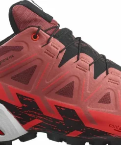 Salomon Unisex Spikecross 6 GORE-TEX Cow Hide/Black/Fiery Coral