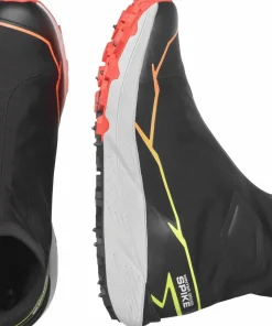 Salomon Unisex Winter Cross Spike Black/Fiery Coral/Safety Yellow