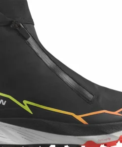 Salomon Unisex Winter Cross Spike Black/Fiery Coral/Safety Yellow
