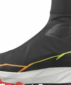 Salomon Unisex Winter Cross Spike Black/Fiery Coral/Safety Yellow