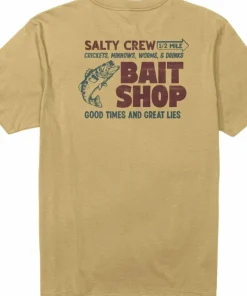 Salty Crew Men's Bait Shop SS Tee Mineral Yellow